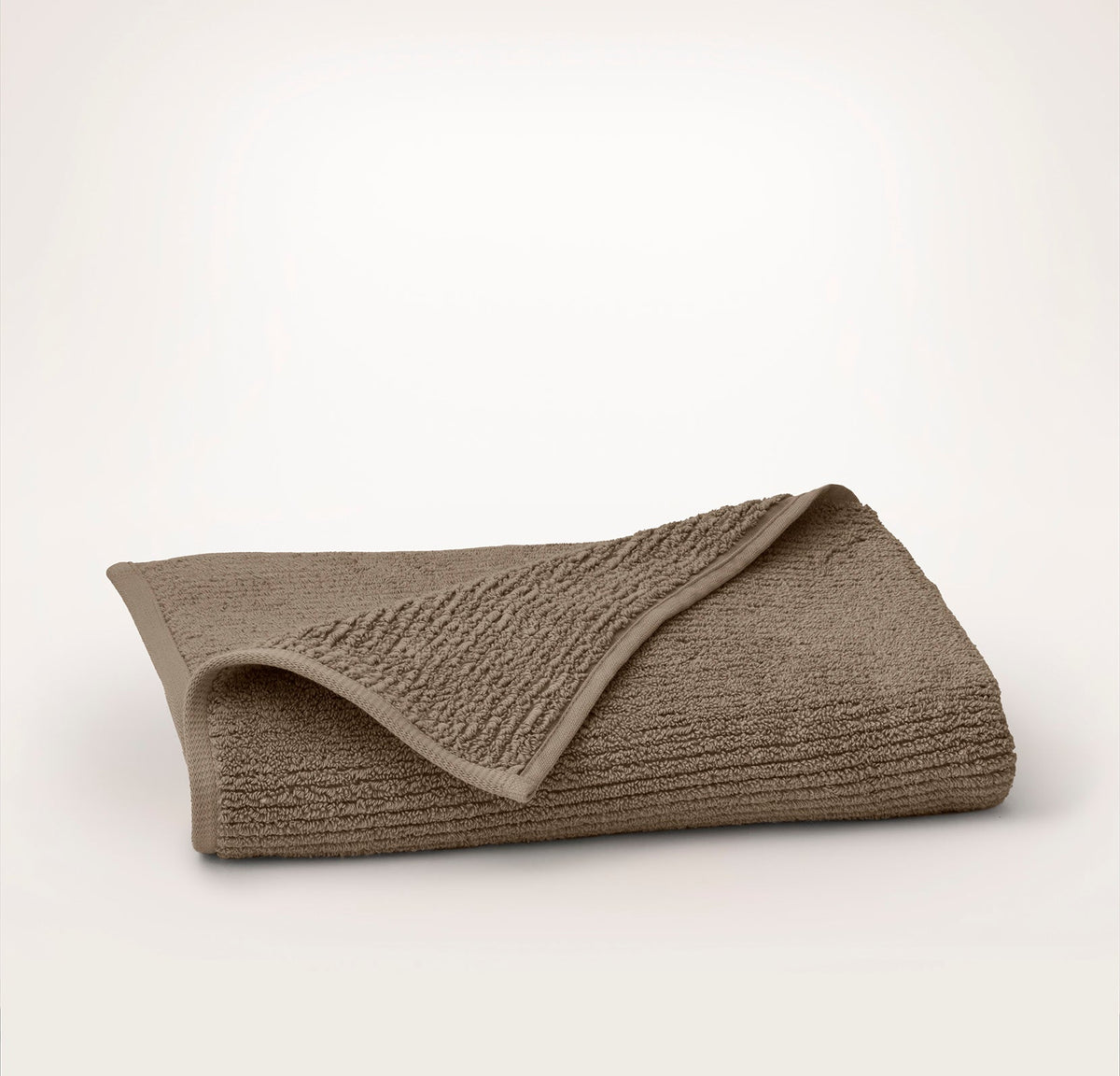 Turkish Ribbed Bath Towel - Walnut
